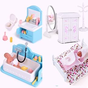 BABESIDE Mini Silicone Baby Dolls, 1PC White + 1PC Black 3 Inch Realistic Newborn Baby Dolls Full Silicone Sleeping Little Baby Dolls