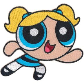 C&D Visionary Powerpuff Girls Bubbles Patch, Yellow, Blue