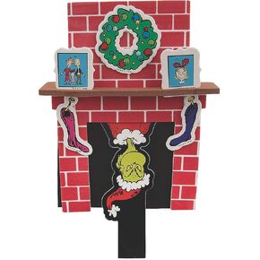 متعة Express Dr. Seuss The Grinch Christmas Fireplace Pop -Up Craft Kit - Makes 12