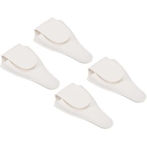 Patikil 4.5 "x2.6" غمد مقص التطريز ، 2 حزمة بو الجلد من جلد الأظافر غطاء مقص صغير مقص مقص مقص مدبب ، أسود