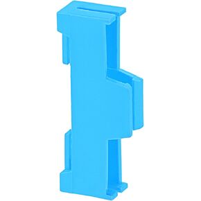 uxcell 20pcs servo تمديد مقاطع الكبلات مشبك سلك قفل قفل موصل مضاد للوزن الأزرق ل DIY RC طراز قارب الطائرات