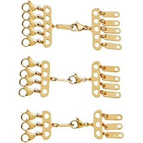 متجر LC من أي وقت مضى مجموعة حقيقية من 3 قفل القفل القفل القفل المشابك 1PCS 3ROW 1PCS 4ROW 1PCS 5 صفات المجوهرات للنساء من أجل النساء