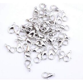 Woiwo 100pcs مشابك جراد البحر المنحنية 7x12mm سيلتر جراد البحر المشابك