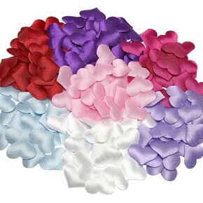 Chenkou Craft 100pcs شعرت بقلب القلب زخارف DIY الحرف اليدوية ، 3/4 بوصة 7 ألوان (مزيج)