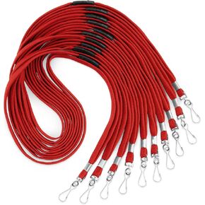 Mifflin-USA Flat Breakaway Safety Lanyard لشارات الهوية (أسود ، 36 بوصة ، 5 عبوات) ، خط رقبة منسوج ناعم
