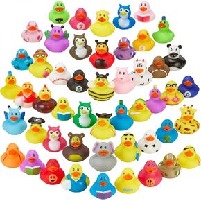 Rubber Ducks in Bulk 12 Pack Assortment Duckies Kids Baby Bath Shower Toys Jeep Ducking Floater Summer Beach Pool Activity Baby Showers Accessories Classroom Incentives