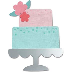 Sizzix Bigz Die 665095 Celebration Cake by Alexis Trimble ، متعدد الألوان