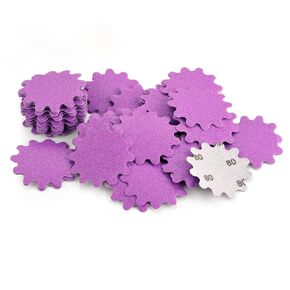 MAXMAN Sanding Discs 3 Inch 80Pcs, Wet Dry Hook and Loop Flex Edge Sand Paper, Sandpaper Assortment Grit 80 120 150 240 320 400 600 800, Wavy Sand Paper for Drill and Bowl Sanders, Edge Sanding Tools