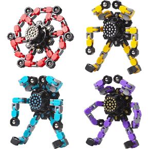 Transformable Fidget Spinners for Kids and Adults Stress Relief Sensory Toys for Boys and Girls Fingertip Gyros for ADHD Autism for Kids (Fidget Toy- Green) in Saudi Arabia