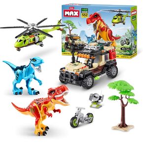 Zuru Max-Dino Adventure US-Series 1- (552 PCS) Box Playset متنوع