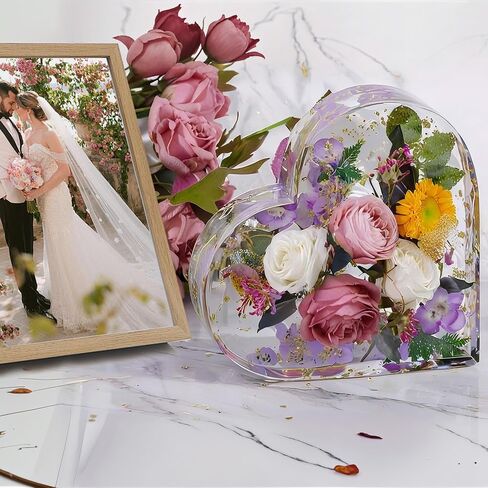 Epoxy Resin Molds Silicone,Large Heart Hexagon Square Silicone Resin Molds for Flower Preservation,Resin Casting,Bookend,Home Decors,DIY Resin Art in Saudi Arabia