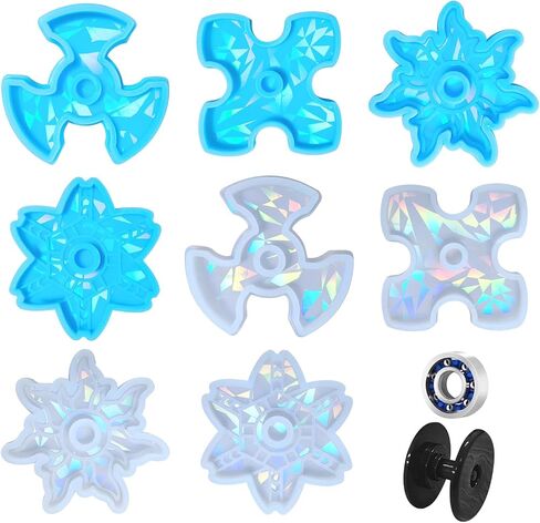 Holographic Fingertip Gyro Ornaments Silicone Mold Epoxy Toys Mold Resin Casting Toys Mold Suitable for Crafts in Saudi Arabia