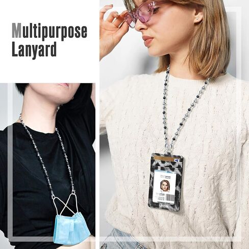 Azrra Face Mask Lanyard الأنيق حامل القناع بالخرز سلسلة الحبل الحبل الشحلي المضاد للنظارات الشمسية in Kuwait