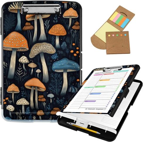 Clipboard with Storage,8.5x11 High Capacity Nursing Clipboards with Pen Holder and Low Profile Clip,A4 Plastic Storage Clipboard for Nurses,Teachers,Lawers,Blue Ocean Turtle in Saudi Arabia