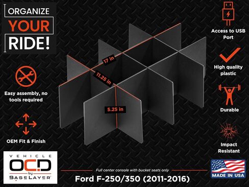 OCD للمركبة - منظم وحدة التحكم المركزية لسيارة Ford F250/350/450 SuperDuty (2023-2025) - صنع في الولايات المتحدة الأمريكية - SLX180 in Kuwait