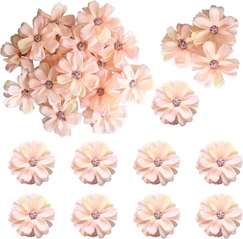 Ephlyn 24Pcs Flower Cupcake Toppers Daisy Flower Cupcake Pick Decorations for Flower Theme Spring Birthday Wedding Bridal Baby Shower Birthday Party Decoration Supplies Blue in Kuwait