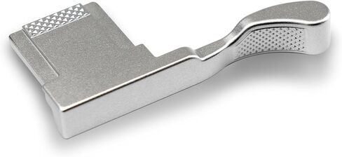 Iborrys Metal Thumb Up Grip for Fujifilm Fuji X100VI Camera, Hot Shoe Thumb Rest Support Grip ，Exclusive Vintage Anti-Slip Pattern, Enhance The camera's Grip Feel (Silver) in Saudi Arabia