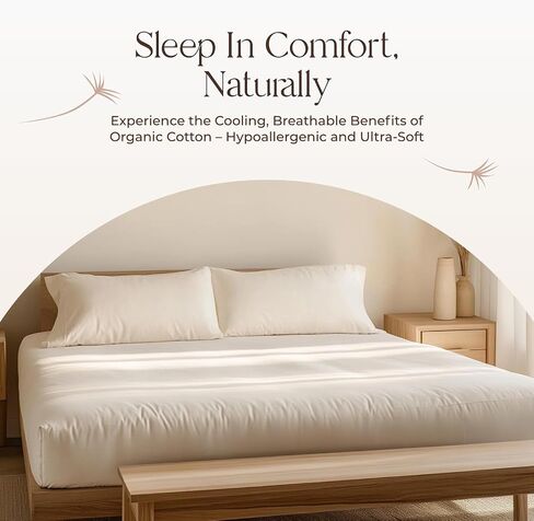 Organic Waterproof Mattress Protector Twin Size - 100% Waterproof Mattress Pad with Extra Soft Quiet & Breathable Triple Layer Protection - GOTS Certified Machine Washable Deep Pocket Design (Twin) in Kuwait