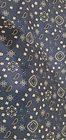 Sedona Designz Bandana Print Poly Cotton Fabric – 58" Wide, Soft & Breathable Material – Durable & Wrinkle-Resistant for Crafts, Apparel & DIY Projects in Saudi Arabia