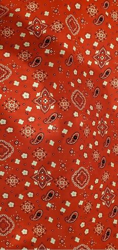 Sedona Designz Bandana Print Poly Cotton Fabric – 58" Wide, Soft & Breathable Material – Durable & Wrinkle-Resistant for Crafts, Apparel & DIY Projects in Saudi Arabia