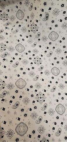 Sedona Designz Bandana Print Poly Cotton Fabric – 58" Wide, Soft & Breathable Material – Durable & Wrinkle-Resistant for Crafts, Apparel & DIY Projects in Saudi Arabia
