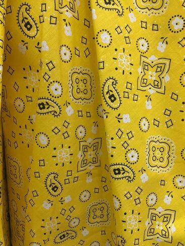 Sedona Designz Bandana Print Poly Cotton Fabric – 58" Wide, Soft & Breathable Material – Durable & Wrinkle-Resistant for Crafts, Apparel & DIY Projects in Saudi Arabia