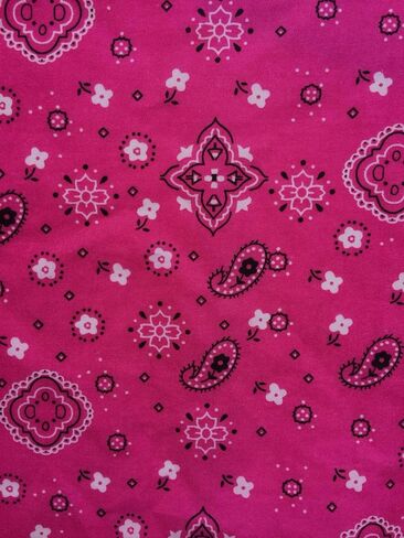 Sedona Designz Bandana Print Poly Cotton Fabric – 58" Wide, Soft & Breathable Material – Durable & Wrinkle-Resistant for Crafts, Apparel & DIY Projects in Saudi Arabia