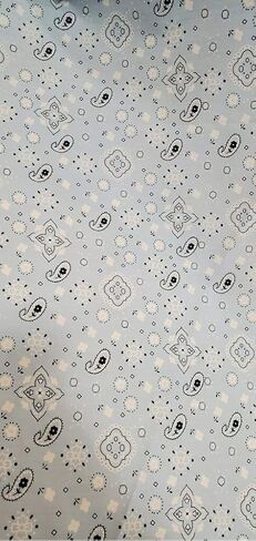 Sedona Designz Bandana Print Poly Cotton Fabric – 58" Wide, Soft & Breathable Material – Durable & Wrinkle-Resistant for Crafts, Apparel & DIY Projects in Saudi Arabia