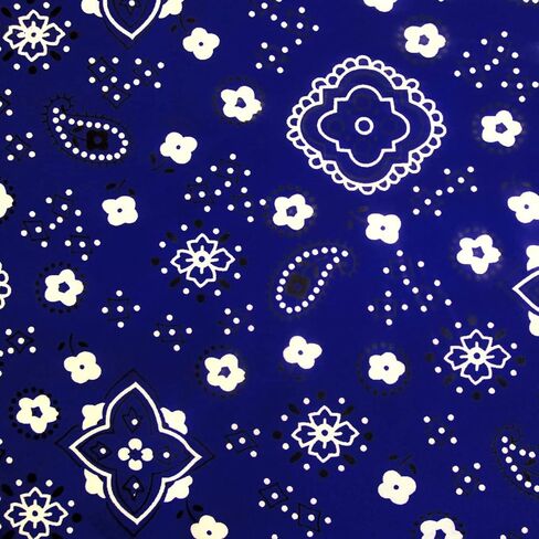 Sedona Designz Bandana Print Poly Cotton Fabric – 58" Wide, Soft & Breathable Material – Durable & Wrinkle-Resistant for Crafts, Apparel & DIY Projects in Saudi Arabia