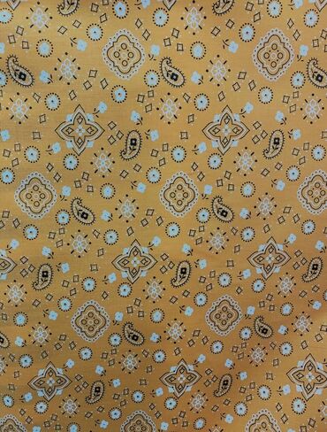 Sedona Designz Bandana Print Poly Cotton Fabric – 58" Wide, Soft & Breathable Material – Durable & Wrinkle-Resistant for Crafts, Apparel & DIY Projects in Saudi Arabia