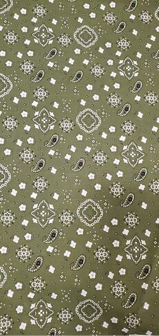 Sedona Designz Bandana Print Poly Cotton Fabric – 58" Wide, Soft & Breathable Material – Durable & Wrinkle-Resistant for Crafts, Apparel & DIY Projects in Saudi Arabia