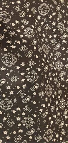 Sedona Designz Bandana Print Poly Cotton Fabric – 58" Wide, Soft & Breathable Material – Durable & Wrinkle-Resistant for Crafts, Apparel & DIY Projects in Saudi Arabia
