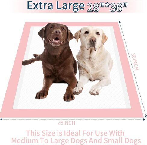 JONEME Dog Pee Pads Extra Large 28"x36", X-Large Training Puppy Pee Pads Super Absorbent&Leak-Proof, Disposable Pet Piddle Pad and Potty Pads for Puppies, Doggie(30 Count) in Saudi Arabia