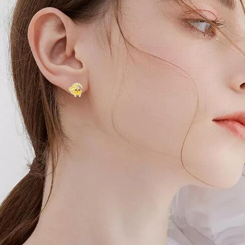 Dragon Earrings Sterling Silver Moonstone Dragon Stud Earrings Dragon Jewelry Gifts for Women Girls in Kuwait