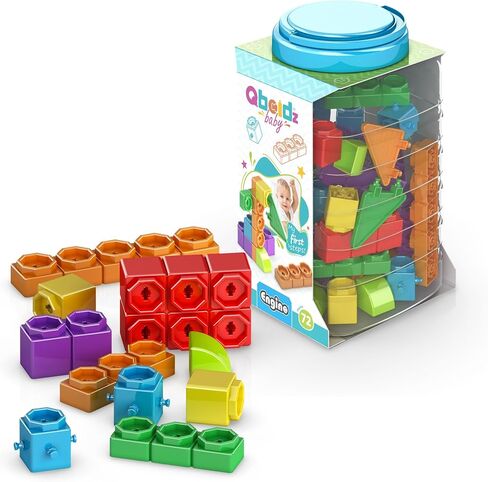 Engino | Baby Qboidz - My First Steps - Medium Tub Building Blocks for Toddlers Ages 1.5+ in Saudi Arabia