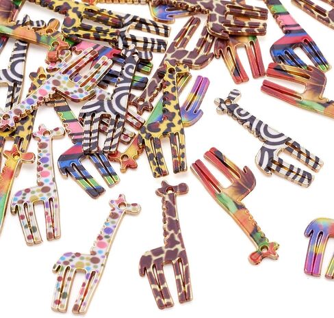Cute Animal Enamel Charms Colorful Zoo Sea Animal Metal Jewelry Charms Metal Dangle Charms Lovely Hang Ornament for DIY Crafts Bracelets Necklaces Earrings Keychain Jewelry Making in Kuwait