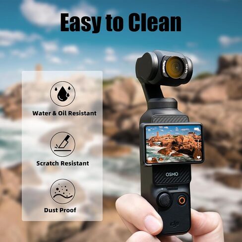 Walking Way Magnetic Black Mist & CPL & ND Filter Set Compatible with DJI Osmo Pocket 3 Creator Combo Accessories - 6 Pack (Black Diffusion 1/4, CPL, ND8/ND16/ND32/ND64),Multi-Coated in Saudi Arabia