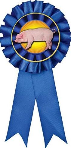 Blue Hog Blue Rosette Ribbon ، Hog Rosette Trophy Ribbon Award Award Prime in Kuwait