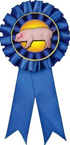 Blue Hog Blue Rosette Ribbon ، Hog Rosette Trophy Ribbon Award Award Prime in Kuwait