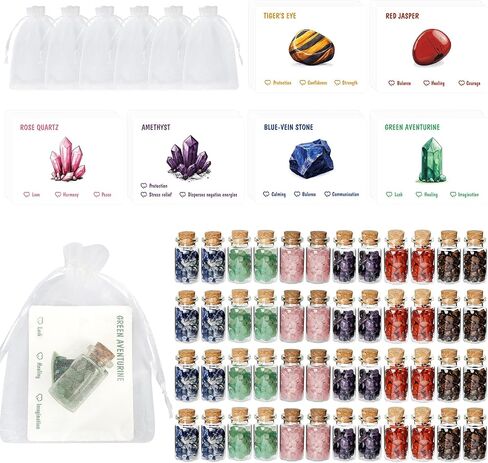 Macevia 24 Sets Pocket Hust Tokens Gift Brys مع بلورات شفاء - هدايا تعاطف مريحة للأصدقاء والعائلة والزملاء ، التذكارات التذكارية - هدية تشجيع للنساء والبالغين in Kuwait