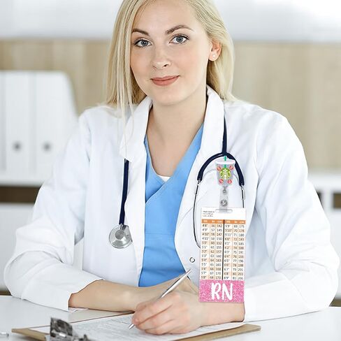 Plifal RN شارة Buddy حامل بطاقة التمريض مسجلات ممرضة العمودية المعرف التعريف العلامات ممرضة عناصر العمل مع الطول والوزن مخططات تحويل in Kuwait