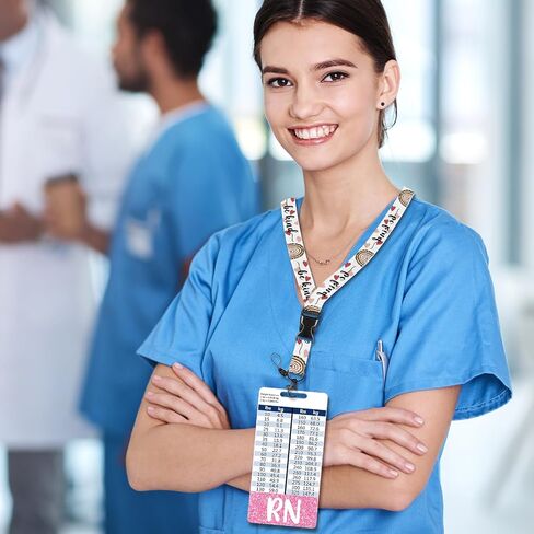 Plifal RN شارة Buddy حامل بطاقة التمريض مسجلات ممرضة العمودية المعرف التعريف العلامات ممرضة عناصر العمل مع الطول والوزن مخططات تحويل in Kuwait