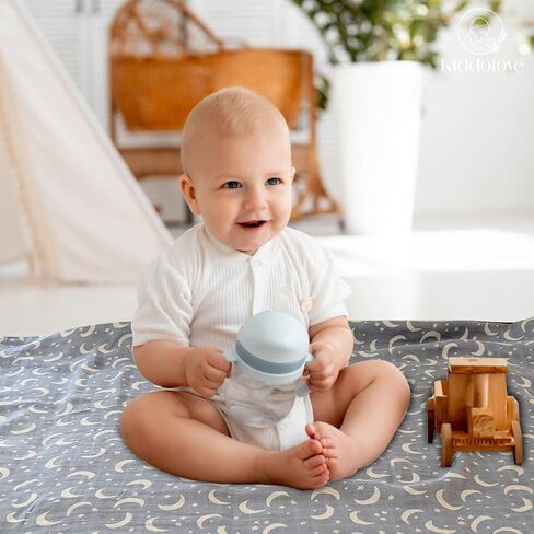 Muslin Swaddle Blankets for Newborns – 3 Pack Soft Baby Blankets for Boys and Girls – Breathable and Gentle – Large 47x47 Inches – Forest – Essentials for Baby Shower, Infant Care in Saudi Arabia
