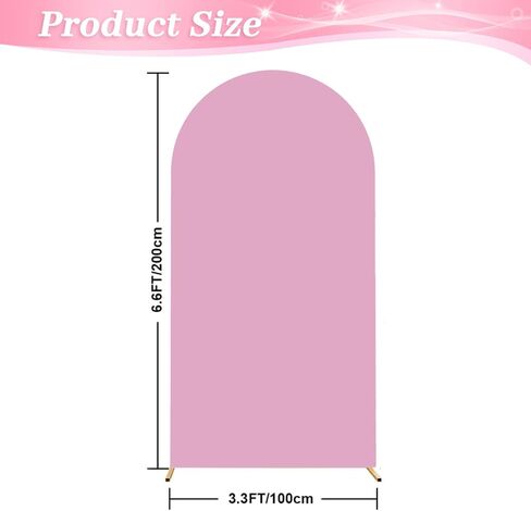 SquarePie Wedding Arch Backdrop Cover 7.2FT White Spandex Round Top for Birthday Party Celebration Decoration in Saudi Arabia