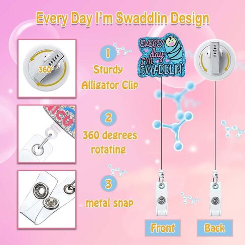 Funny Badge Reel Holder Nurse But Did You Die Medical Humorous Nursing Badge Reels Retractable for Nurses Acrylic Cute Glitter Badge Clip RN LPN CNA LVN ID Name Card Nurse Gifts in Kuwait