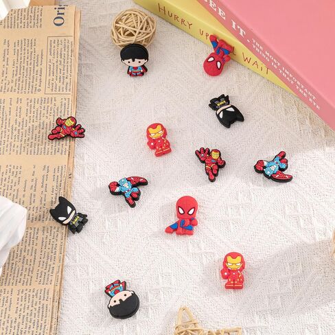 12Pcs Silicone Focal Beads for Pens,Cute Silicone Beads for Keychain Making Kit,Anime Cartoon Loose Beads Charms Bulk for Jewelry Bracelet Necklace Making DIY Crafts in Saudi Arabia