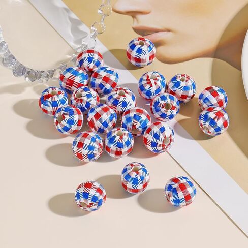 Firstmeet 15mm Round Round Wooden Painted Beads 60pcs/Box أصفر البيسبول حبات فضفاضة لصنع المجوهرات مصنوعة ديكور مصنوعة يدويًا (DIY-1028-Yellow Baseball) in Kuwait