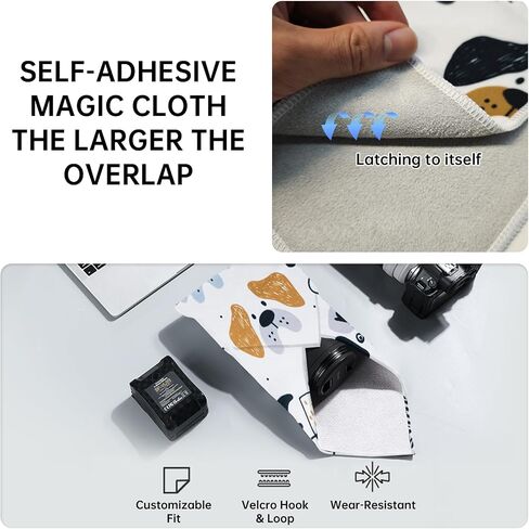 BEIYANG 17.7X17.7 Inch Camera Protective Wrap, Lens Protector Wrapper, Magic Self-Adhesive Cloth for Camera/Lens/Phone/DSLR/Laptop/Accessories, Anti Scratch Equipment Wrap Storage Pouch in Kuwait