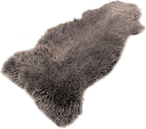 Genuine Handmade Sheepskin Rugs Thick Lush Leather Fur Pelt Many Colors + Sizes (Red) in Saudi Arabia