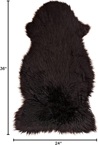 Genuine Handmade Sheepskin Rugs Thick Lush Leather Fur Pelt Many Colors + Sizes (Red) in Saudi Arabia